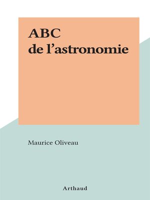 cover image of ABC de l'astronomie